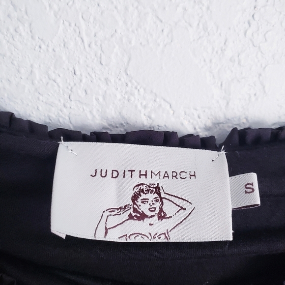 Judith March Black Floral Embroidered Off Shoulder Mini Dress - Picture 7 of 8